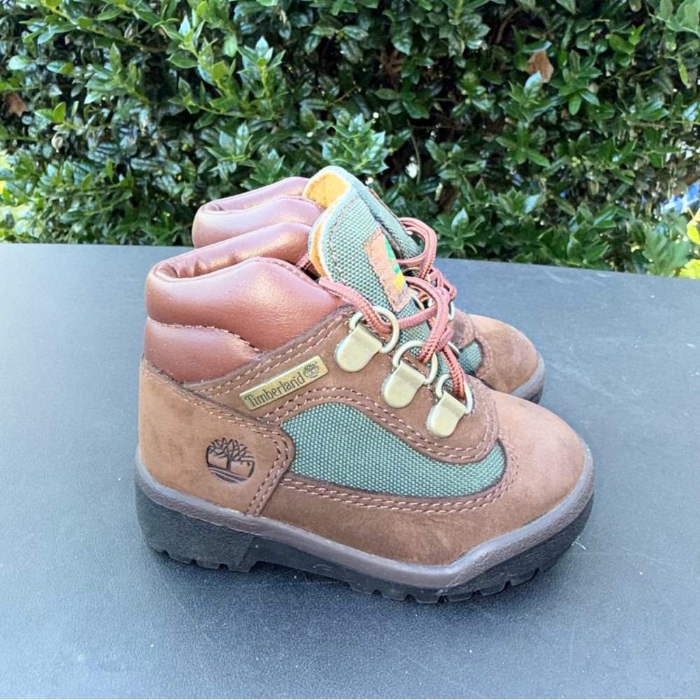 Timberland Toddler Field Boot ‘Beef and Broccoli’ Brown/Green Size 5
